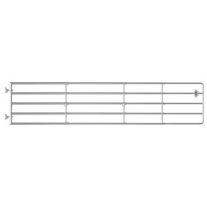 vidaXL markport 5 dele (150-400)x90 cm st&aring;l s&oslash;lvfarvet