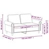 vidaXL 2-personers sofa 120 cm kunstl&aelig;der cappuccino