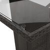 vidaXL spisebordss&aelig;t til haven 9 dele med hynder polyrattan sort
