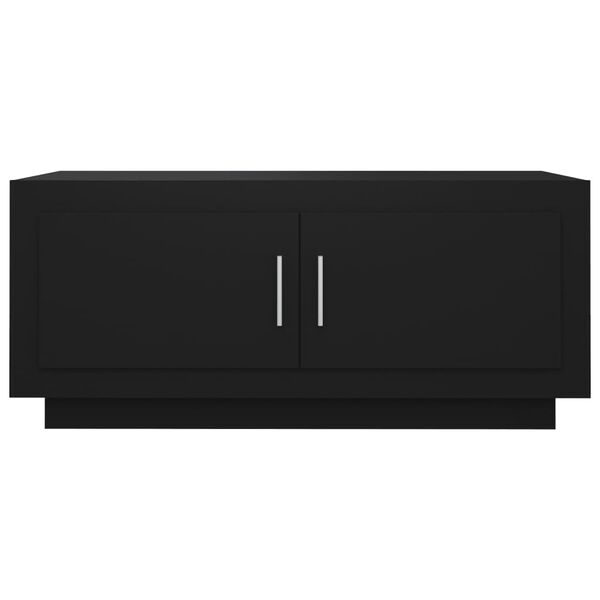 vidaXL sofabord 102x50x45 cm konstrueret træ sort