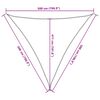 vidaXL solsejl HDPE trekantet 5x5x5 m antracitgrå