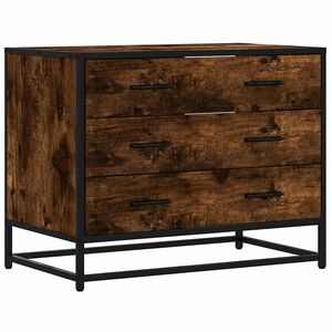 vidaXL kommode 70x41x56 cm konstrueret træ røget egetræsfarve