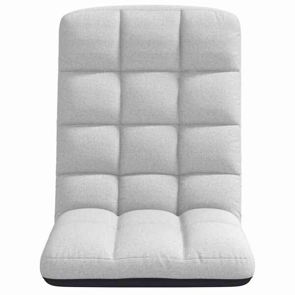 vidaXL foldbar gulvstol 71x51x62 cm stof skygr&aring;