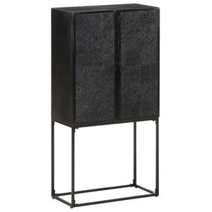 vidaXL sk&aelig;nk 60x30x120 cm massivt akacietr&aelig; og mangotr&aelig; sort