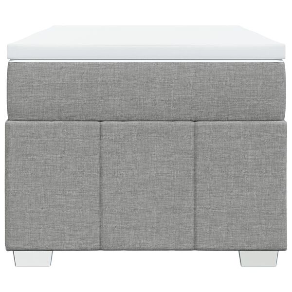 vidaXL kontinentalseng 80x200 cm stof lysegr&aring;