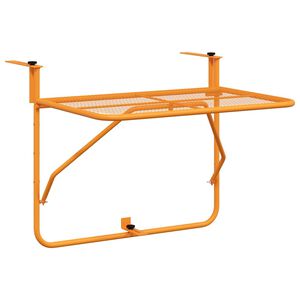 vidaXL altanbord 60x40 cm st&aring;l gul