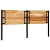 vidaXL sengegavl 200 cm massivt akacietr&aelig; og jern