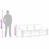 vidaXL 3-personers sofa 180 cm velour gul