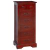 vidaXL Skuffeskab 7-Skuffe Brun 45 x 35 x 100,5 cm Massiv Mahogni