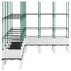 vidaXL plantekasse med espalier 200x160x142,5 cm PP hvid