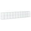 vidaXL gabionkurv med cover 1100x100x200 cm galvaniseret jern