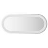 vidaXL LED-badev&aelig;relsesspejl 70x30 cm oval