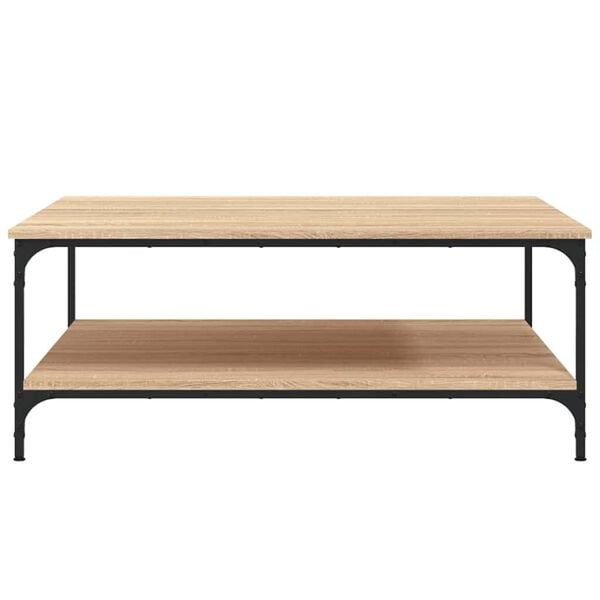 vidaXL sofabord 100x100x40 cm konstrueret tr&aelig; sonoma-eg