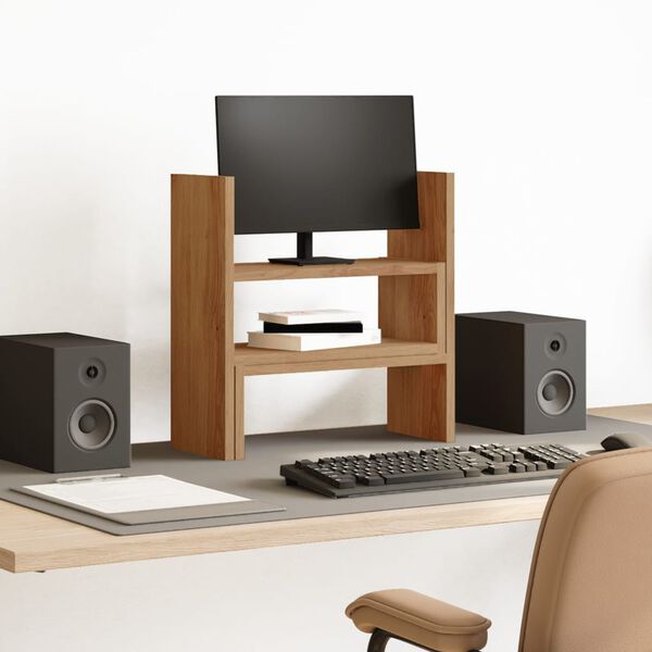 vidaXL hylde til skrivebord 40x17x41 cm konstrueret træ kunsteg