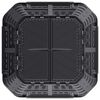 vidaXL kompostbeholder 93,3x93,3x113 cm 740 l sort