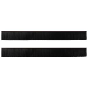 vidaXL Selvkl&aelig;bende d&oslash;rb&oslash;rstet&aelig;tninger 2 pcs Brun 100 cm