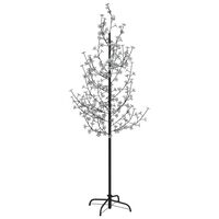 vidaXL kirsebærtræ med LED-lys 220 cm 220 LED'er varmt hvidt lys