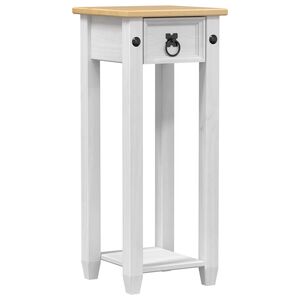 vidaXL Planteholder Hvid 30 x 30 x 73 cm Massivt fyrretr&aelig;