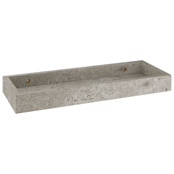 vidaXL sv&aelig;vehylder 2 stk. 40x15x4 cm MDF betongr&aring;