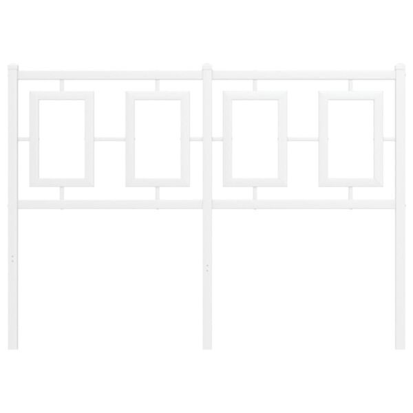 vidaXL udskiftningsgavl 120 cm metal hvid