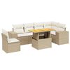 vidaXL sofas&aelig;t til haven 7 dele med hynder polyrattan beige