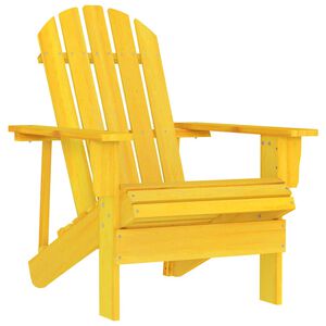 vidaXL Adirondack-havestol massivt grantr&aelig; gul