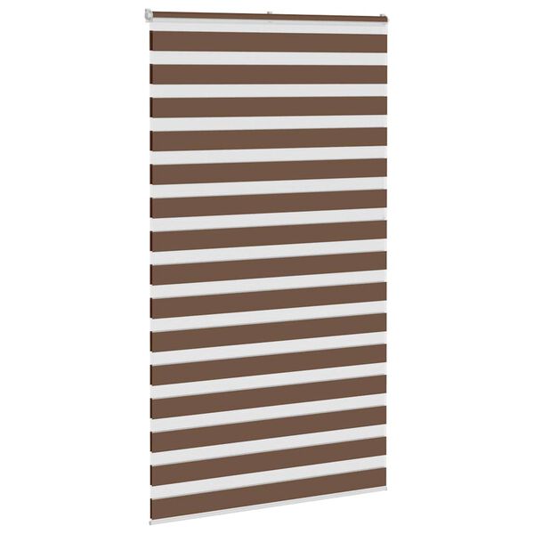 vidaXL zebragardin brun 135x230 cm stofbredde 130,9 cm polyester