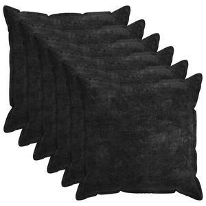 vidaXL Pudebetr&aelig;k 6 stk. HOUTEN Antracit 80 x 80 cm Chenille Stof