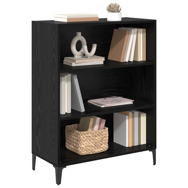 vidaXL Sideboard Sort eg 69,5 x 32,5 x 90 cm Konstrueret tr&aelig;