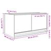 vidaXL Terrarium med opbevaring Transparent 80 x 40 x 40 cm Glas