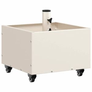 vidaXL Parasolfod Hvid 45 x 45 x 45 cm St&aring;l