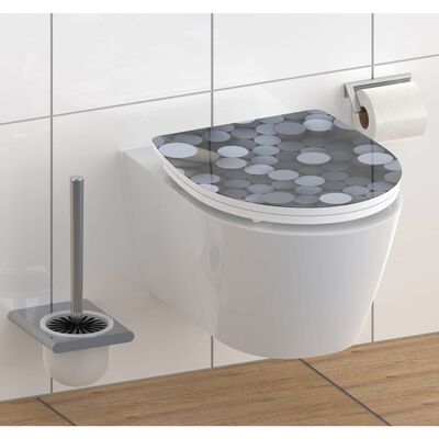 SCHÜTTE toiletsæde m. soft-close og quick-release ROUND DIPS højglans