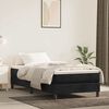 vidaXL springmadras med pocketfjedre medium 100x220x20 cm fl&oslash;jl sort