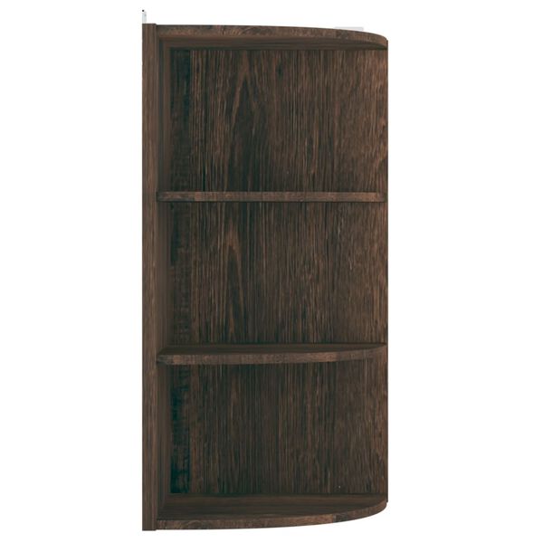 vidaXL v&aelig;gh&aelig;ngt hj&oslash;rnehylde 30x31,5x60 cm konstrueret tr&aelig; r&oslash;get eg