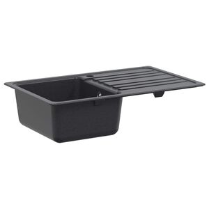 vidaXL K&oslash;kkenvask med dryppebakke Granit 76,5 cm x 46 cm x 28 cm