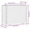 vidaXL plantekasse 90x40x72 cm massivt fyrretræ hvid