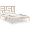 vidaXL sengeramme 140x190 cm massivt tr&aelig;