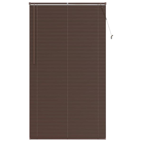 vidaXL Persienner Indstillelig M&oslash;rk Brun med M&oslash;nster 213 x 110 cm PVC