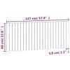 vidaXL sengegavl 147x3x60 cm massivt fyrretr&aelig; hvid