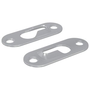 vidaXL N&oslash;glehul oph&aelig;ng 2 stk. S&oslash;lv 45 x 16 x 3.5 mm Jern