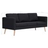 vidaXL 3-personers sofa i stof sort
