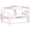 vidaXL Sofa Creme Samlede dimensioner: 155 x 82 x 80 cm (B x D x H)