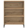 vidaXL Sideboard Artisan Egetr&aelig; 69,5 x 32,5 x 90 cm Konstrueret tr&aelig;
