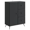 vidaXL Sideboard Sort 66 x 34,5 x 90 cm Konstrueret tr&aelig;