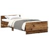 vidaXL sengeramme uden madras 75x190 cm konstrueret tr&aelig; antikt tr&aelig;