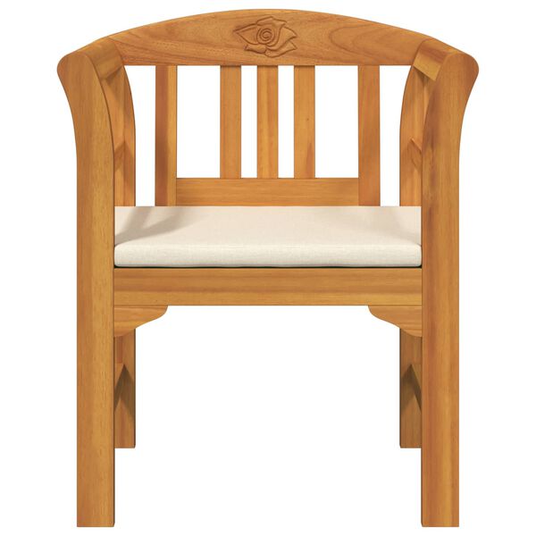 vidaXL Roseb&aelig;nk Naturlig 68,5 x 46 x 82,5 cm Massivt Akacietr&aelig;