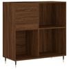 vidaXL vinylskab 84,5x38x89 cm konstrueret tr&aelig; brun egetr&aelig;sfarve