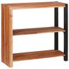 vidaXL Bogreol Brun 80 x 30 x 75 cm Massivt Akacietr&aelig;