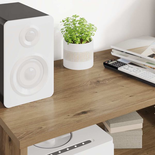 vidaXL TV-skab Artisan Egetr&aelig; 80 x 35 x 40 cm Konstrueret tr&aelig;