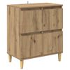 vidaXL Sideboards 3 pcs Artisan Egetr&aelig; 60 x 35 x 70 cm Konstrueret tr&aelig;